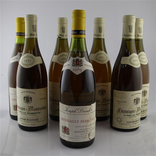 Joseph Drouhin Meursault Perrieres (2) and Chassagne Montrachet La Boudriotte Gagnard-Delagrange (6)